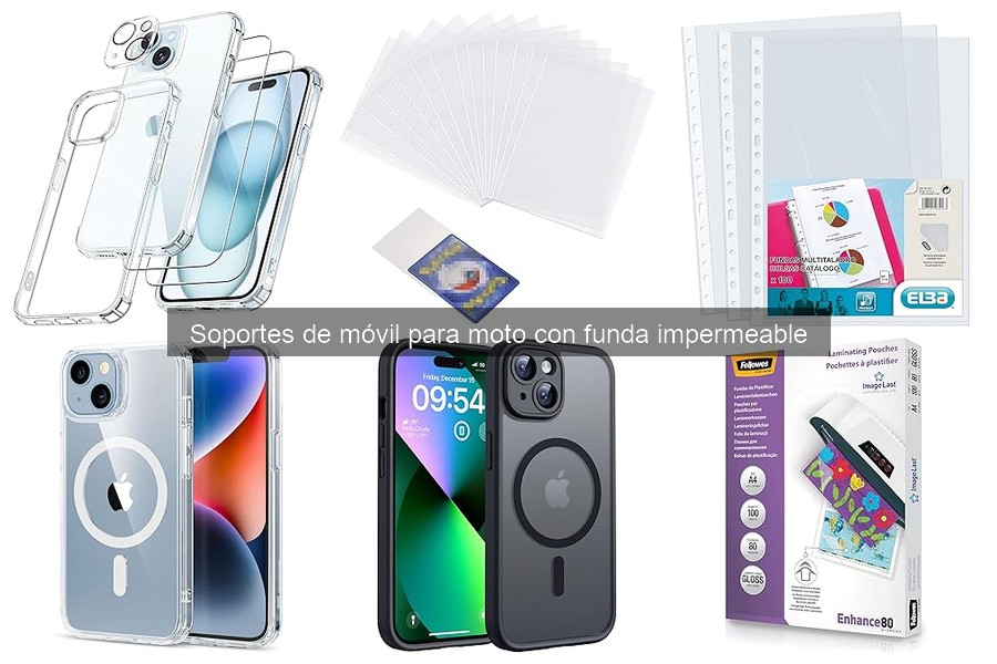 Tipos de soportes de móvil para moto con funda impermeable