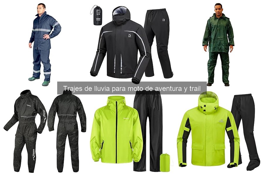 Tipos de trajes de lluvia para moto de aventura y trail