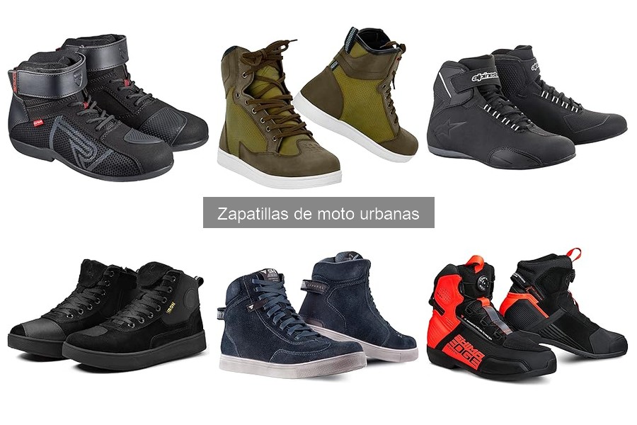 Tipos de zapatillas de moto urbanas según estilo de conducción
