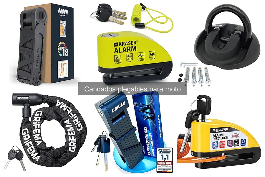Todo sobre los candados plegables para moto