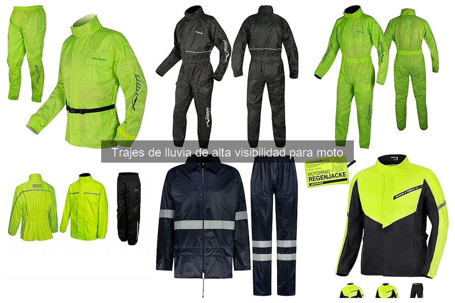 Trajes de lluvia de alta visibilidad para moto: ¿Qué son?
