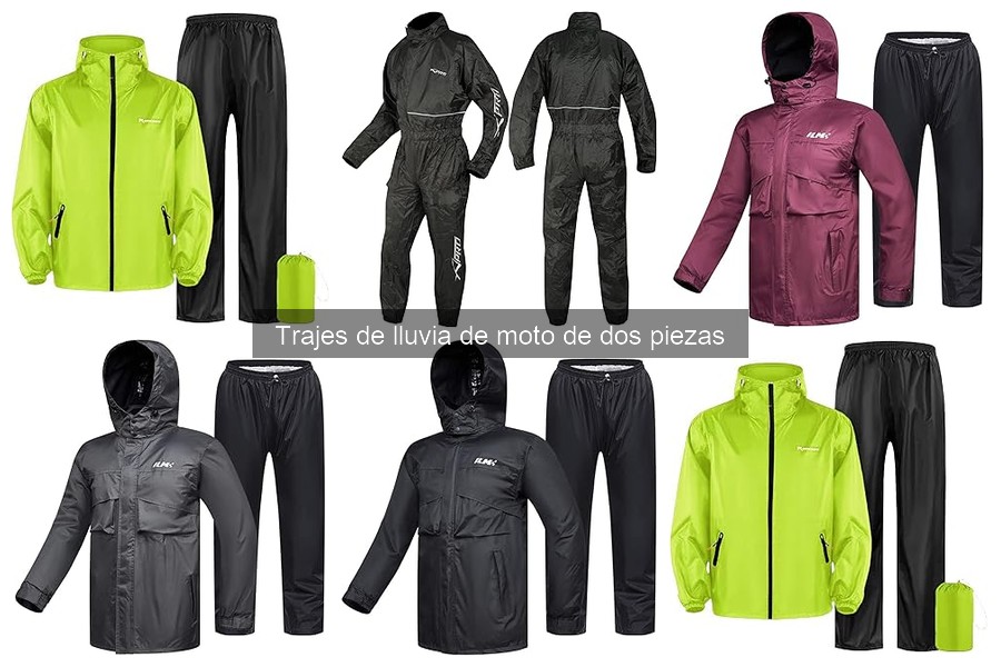 Trajes de lluvia de moto de dos piezas: características y beneficios