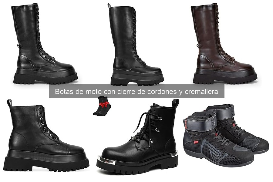 Ventajas de las botas de moto con cierre de cordones y cremallera