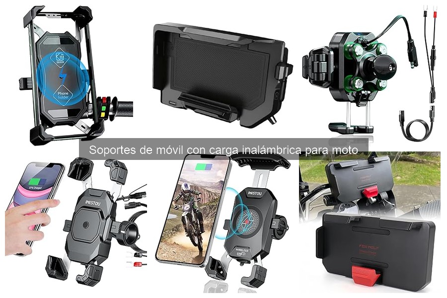 Ventajas de un soporte de móvil con carga inalámbrica en moto