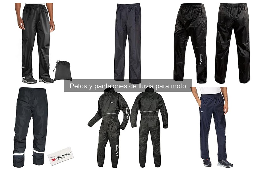 Ventajas de usar petos y pantalones de lluvia para moto