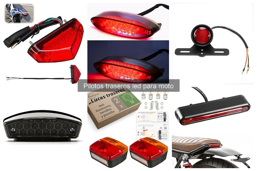 Ventajas y desventajas de los pilotos traseros LED para moto