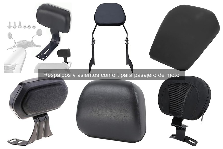 Ventajas y desventajas de respaldos y asientos confort en motos